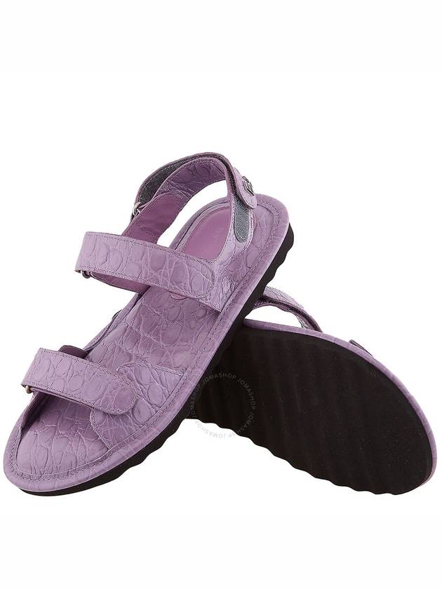 By Far Ladies Purple Haze Croco Embossed Gideon Sandals, Brand Size 37 ( US Size 7 ) - BY FAR - BALAAN 2