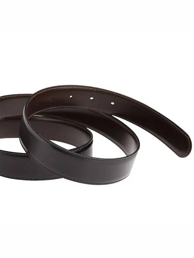 Classic Reversible Leather Belt Black - MONTBLANC - BALAAN 4