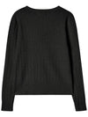 V neck cable knit pullover black - THE GREEN LAB - BALAAN 5