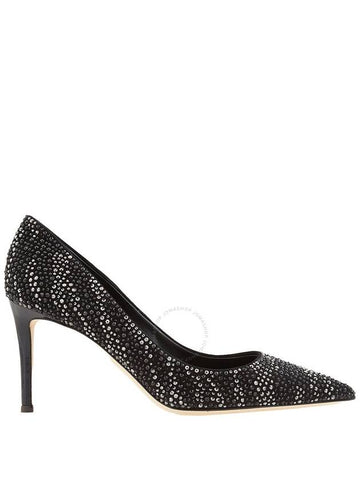 Giuseppe Zanotti Ladies Black Crystal-Embellished Pumps, Brand Size 36 ( US Size 6 ) - GIUSEPPE ZANOTTI - BALAAN 1