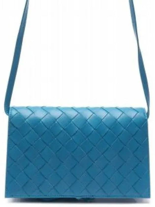 Intrecciato Mini Cross Bag Blue - BOTTEGA VENETA - BALAAN 2