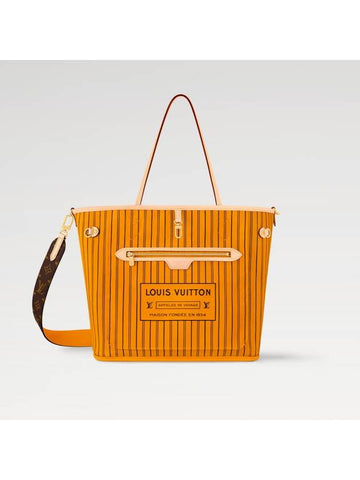 Neverfull Bandouli re Inside Out MM Johnne Saffron Textile Shoulder Bag - LOUIS VUITTON - BALAAN 1