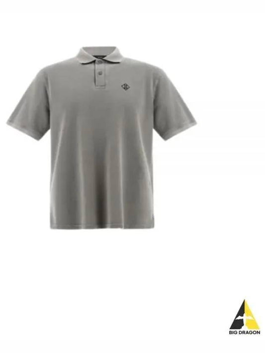 Logo Embroidery Short Sleeve Cotton Polo Shirt Grey - HERNO - BALAAN 2