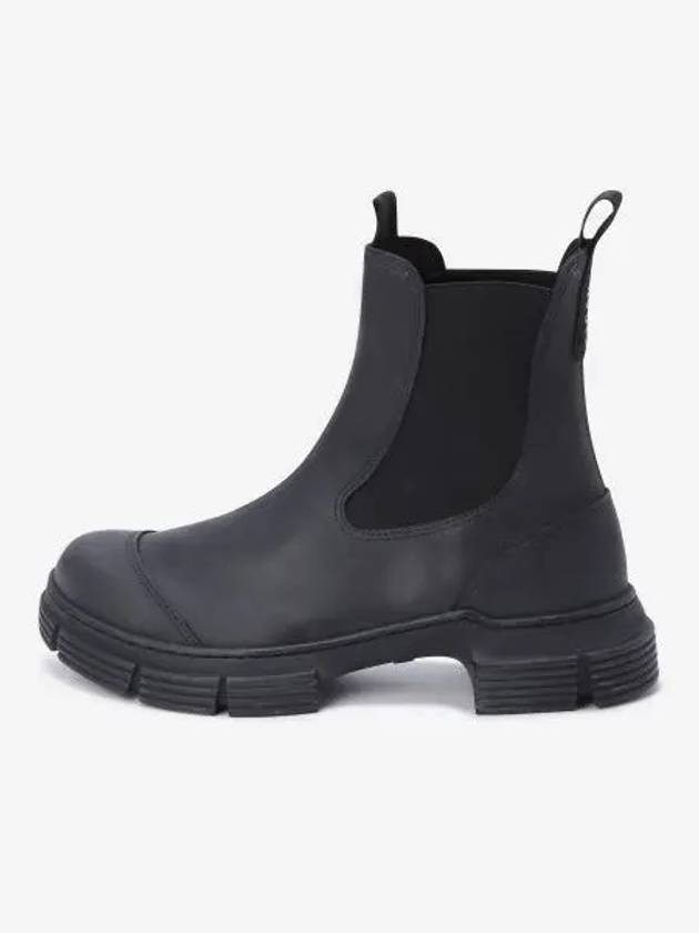 Rubber Chelsea Boots Black - GANNI - BALAAN 2