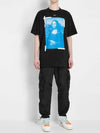 Mona Lisa Overfit Short Sleeve T-Shirt Black - OFF WHITE - BALAAN 4