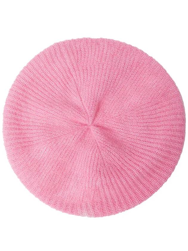 Soft Wool Beret Pink - GANNI - BALAAN 5