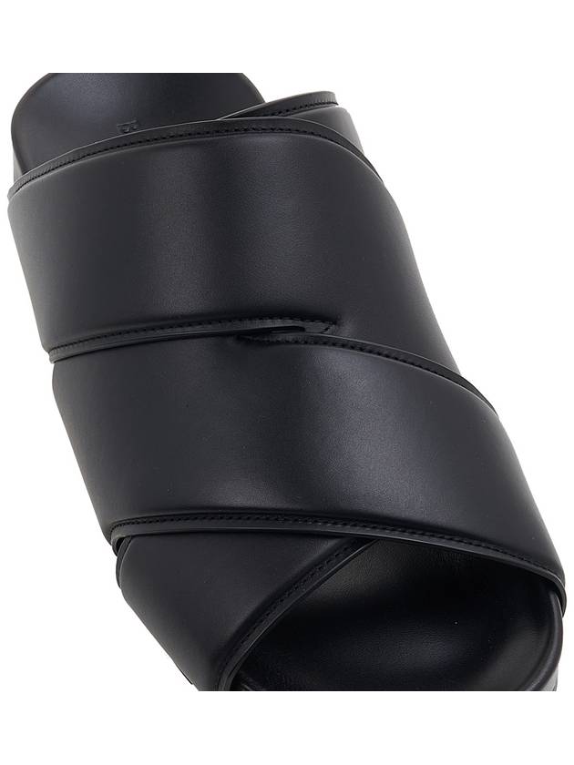 Bridge Leather Slippers Black - BOTTEGA VENETA - BALAAN 9