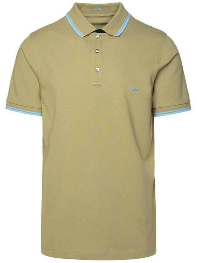 Fay Polo Shirt In Green Cotton Blend - FAY - BALAAN 1