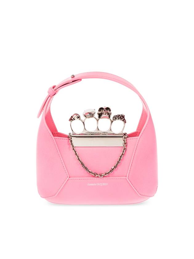 4-ring chain mini shoulder bag pink - ALEXANDER MCQUEEN - BALAAN 1