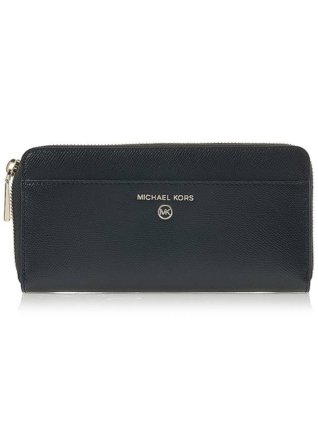 Women's Logo Zipper Long Wallet Black - MICHAEL KORS - BALAAN.