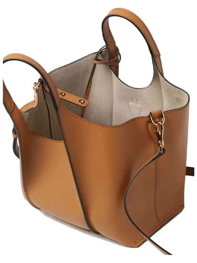 T Timeless Leather Shopping Mini Tote Bag Brown - TOD'S - BALAAN 5