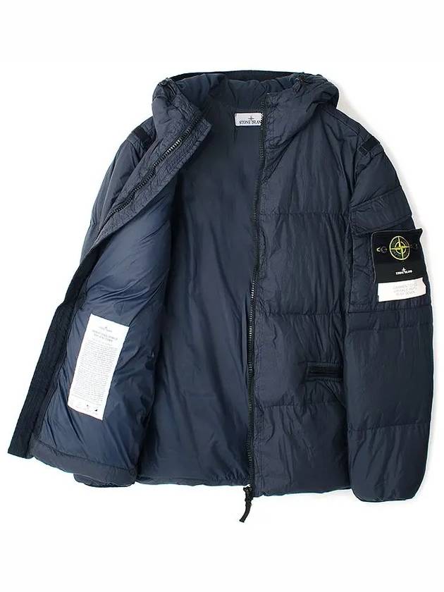 Men's Wappen Patch Crinkle Wraps Padding Navy - STONE ISLAND - BALAAN 9