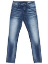 Vintage slim fit blue washed spandex denim - IKALOOOK - BALAAN 1