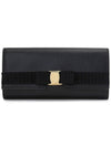 Vara Bow Continental Long Wallet Black - SALVATORE FERRAGAMO - BALAAN 2