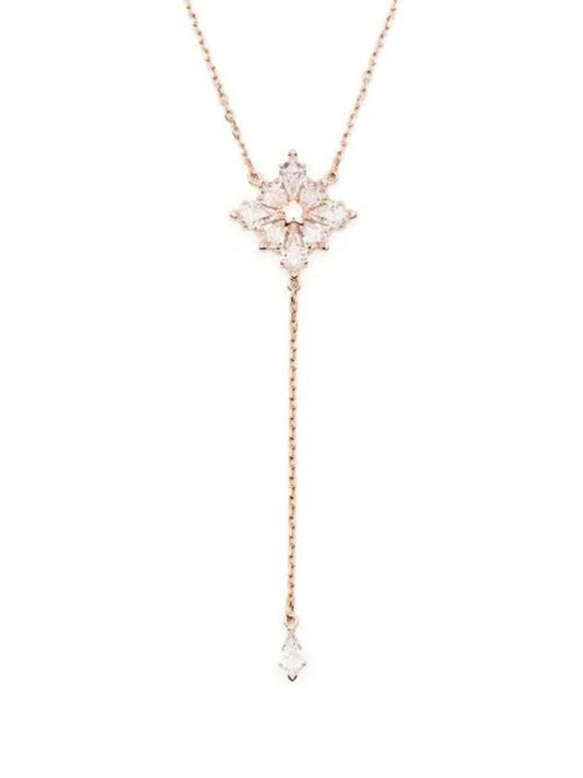 Stella Kite Cut Star Y Pendant Necklace Rose Gold - SWAROVSKI - BALAAN 1