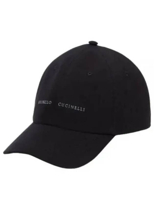 Embroidered Logo Cotton Ball Cap Black - BRUNELLO CUCINELLI - BALAAN 2