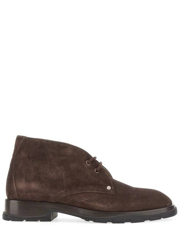 Lace-Up Ankle Boots Brown - ALEXANDER MCQUEEN - BALAAN 2