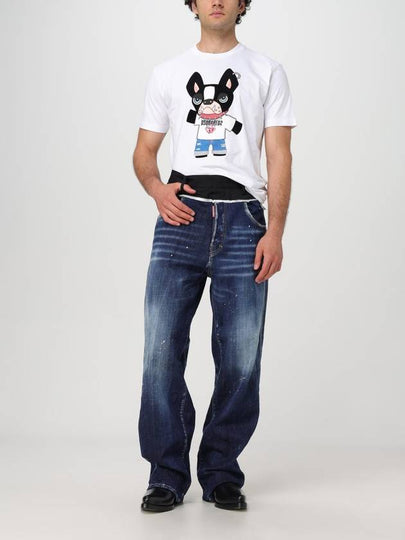 T-shirt di cotone Dsquared2 con stampa grafica - DSQUARED2 - BALAAN 2