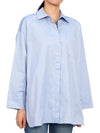 Sylvie Long Sleeve Shirt Blue - MAX MARA - BALAAN 6