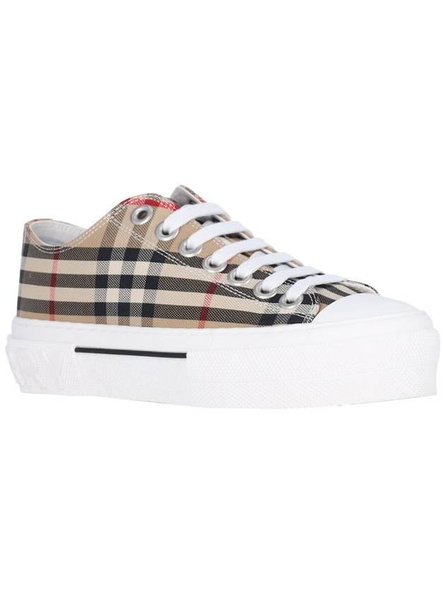 Vintage Check Cotton Sneakers Archive Beige - BURBERRY - BALAAN 3