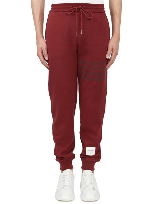 4 Bar Stripe Track Pants Red - THOM BROWNE - BALAAN.