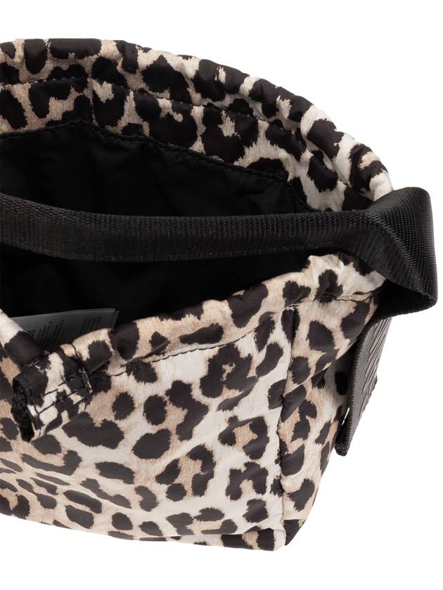 Tech Leopard Pouch Tote Bag - GANNI - BALAAN 6