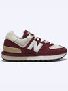 574 Legacy Low Top Sneakers Burgundy Angora - NEW BALANCE - BALAAN 3