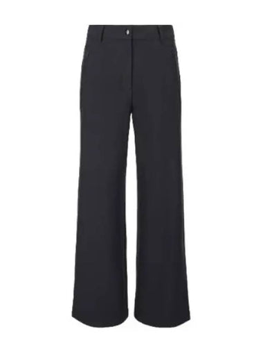 Doriani black wide pants suit slacks - DUVETICA - BALAAN 1