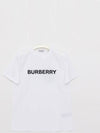 Logo Cotton Short Sleeve T-Shirt White - BURBERRY - BALAAN 4