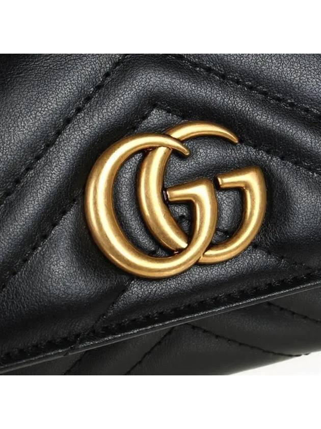 GG Marmont Matelasse Continental Long Wallet Black - GUCCI - BALAAN.