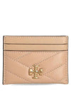 Kira Chevron Logo Card Wallet Devon Sand - TORY BURCH - BALAAN 2