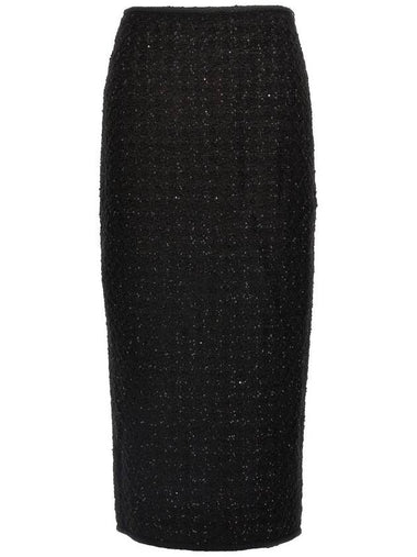 Rotate Birger Christensen Maxi Bouclé Skirt - ROTATE - BALAAN 1