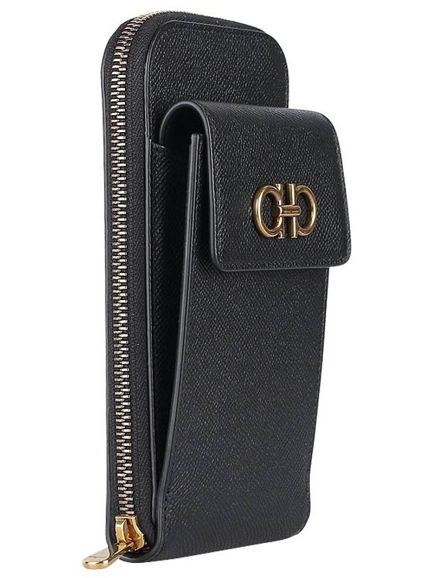 Salvatore Gancini phone case black - SALVATORE FERRAGAMO - BALAAN 5