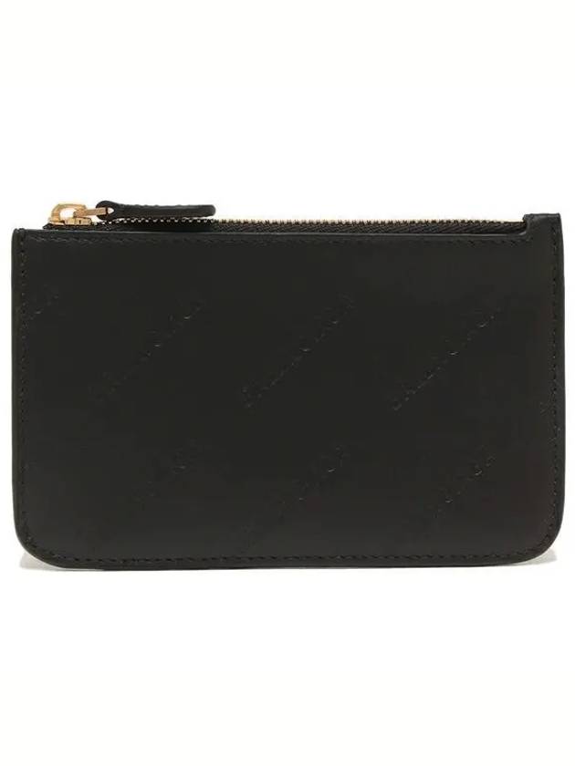 Embossed Logo Card Wallet Black - BALENCIAGA - BALAAN 2