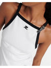 Buckle Contrast Sleeveless White - COURREGES - BALAAN 4