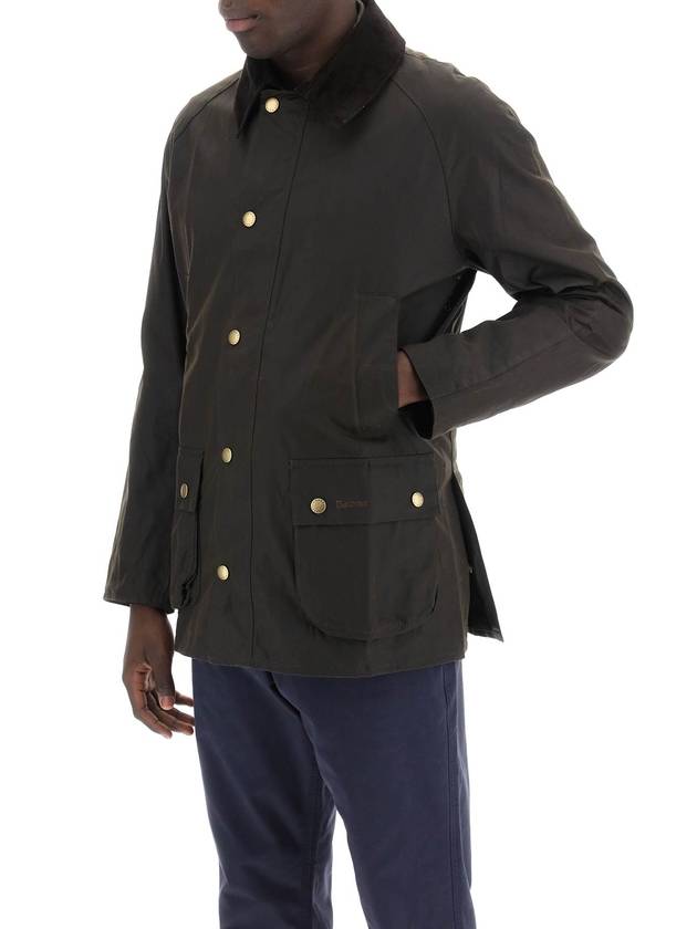 Ashby Wax Jacket Olive - BARBOUR - BALAAN 5