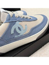 Sneakers Jenny Wearing Suede Tennis Blue CC Logo - CHANEL - BALAAN 4