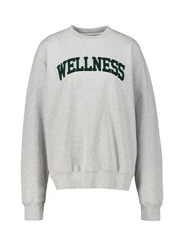 Wellness Logo Sweatshirt Heather Grey - SPORTY & RICH - BALAAN 2