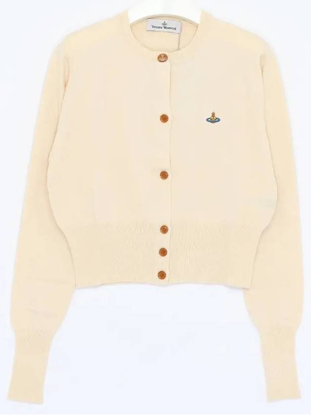 Bea Crop Cardigan Off White - VIVIENNE WESTWOOD - BALAAN 3