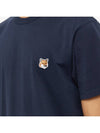 Fox Head Patch Classic Short Sleeve T-Shirt Navy - MAISON KITSUNE - BALAAN 5