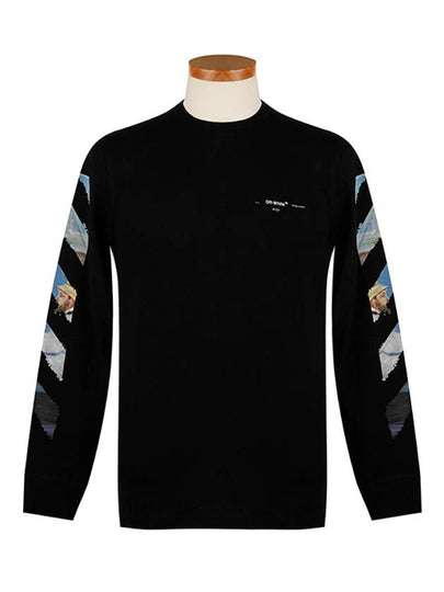 Diag Colored Arrow Long Sleeve T-Shirt Black - OFF WHITE - BALAAN 2