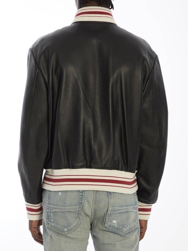 Amiri Leather Bomber Jacket - AMIRI - BALAAN 4