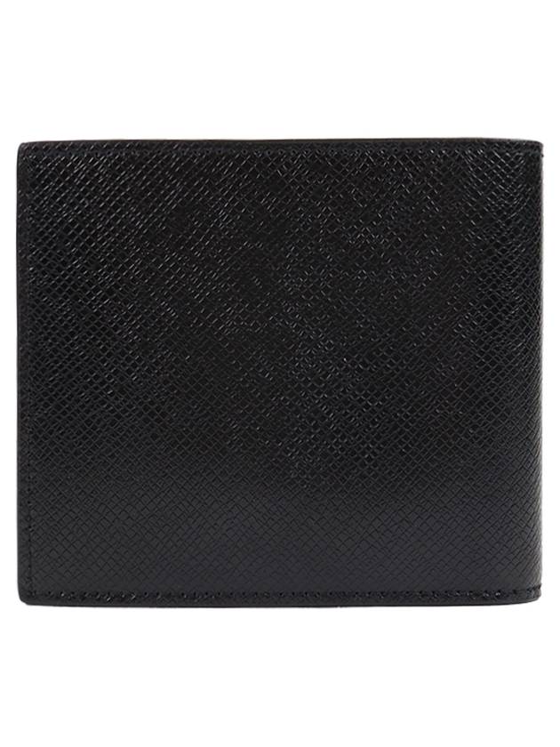 East West Coating Leather Half Wallet Black - SAINT LAURENT - BALAAN 3