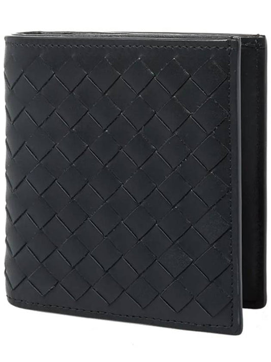 Intrecciato Small Folder Half Wallet Black - BOTTEGA VENETA - BALAAN 2