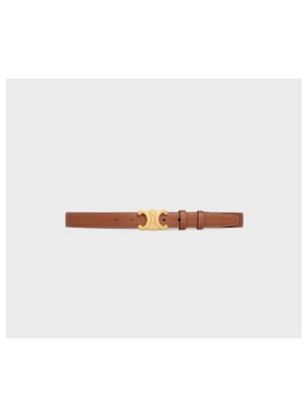 Triomphe Medium Calfskin Belt Brown - CELINE - BALAAN 2