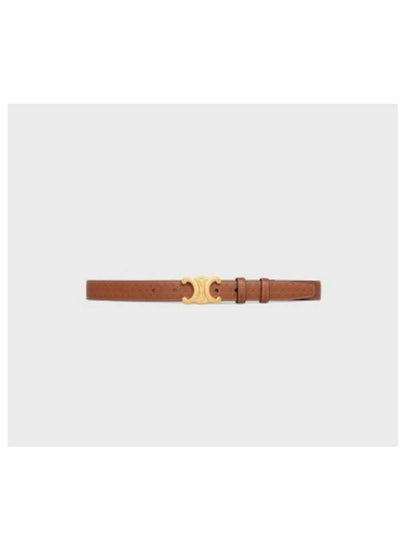 Triomphe Medium Calfskin Belt Brown - CELINE - BALAAN 2