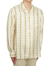 Horsebit Vacation Long Sleeve Shirt Ivory - GUCCI - BALAAN 4