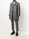 Super 120s Down Chesterfield Single Coat Grey - THOM BROWNE - BALAAN 4