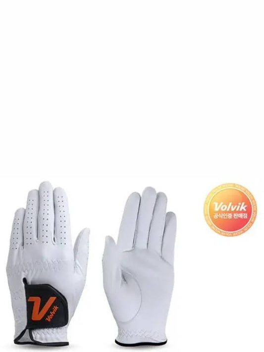 V logo premium natural sheepskin golf gloves - VOLVIK - BALAAN 2