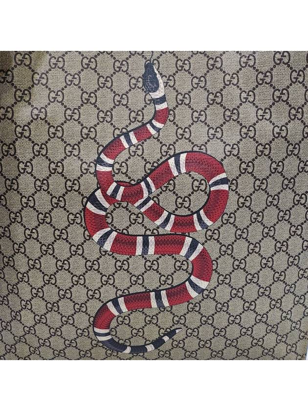 450950 GG Logo PVC Kingsnake Printing Soft Supreme Shopper Tote Bag - GUCCI - BALAAN 7